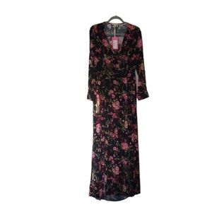 Chelsea and Violet black and pink floral dress